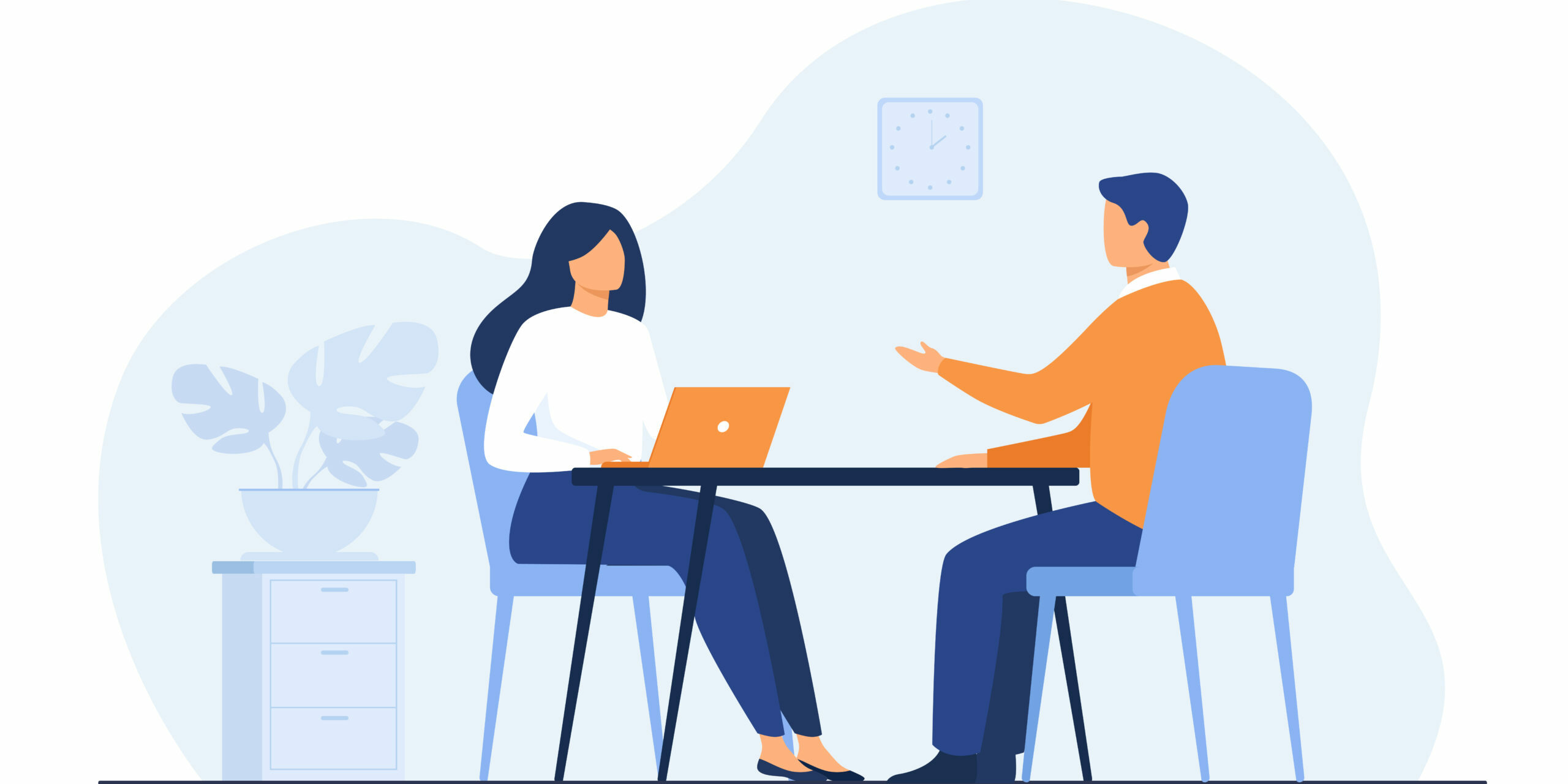 Job interview conversation